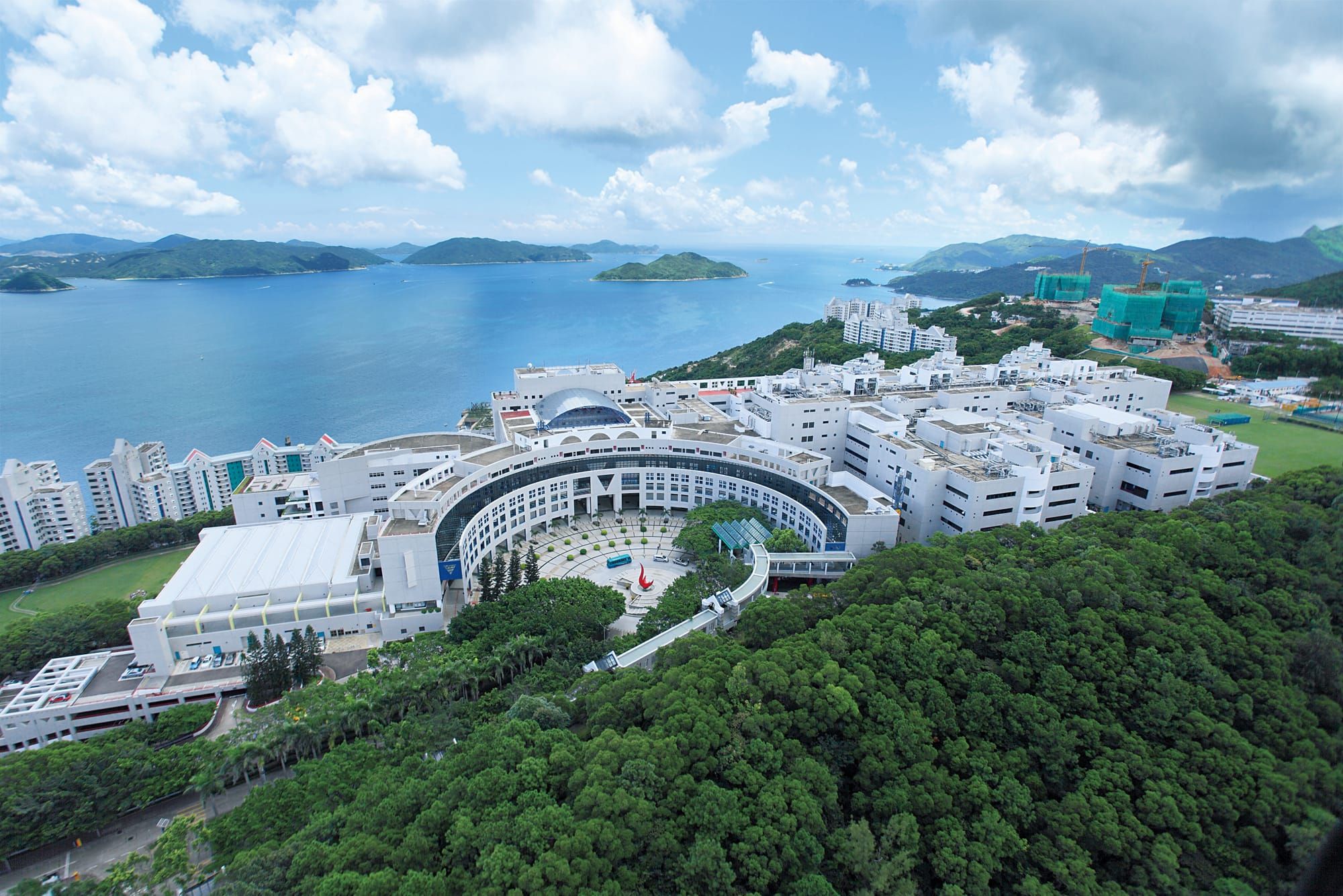 The HKUST campus above Clear Water Bay